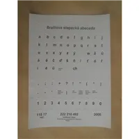 Abeceda papírová Braillova
