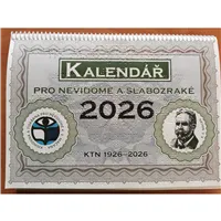 Kalendář stolní s Braillovým a zvětš.pís