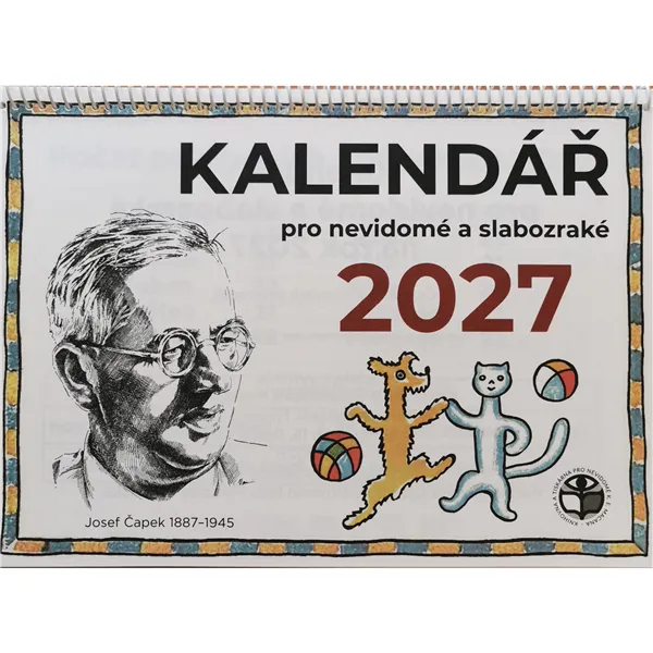 Kalendář stolní se zvětšeným písmem