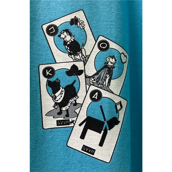 Tričko - karty - modré