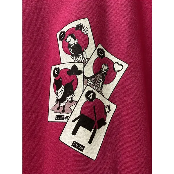 Tričko - karty - růžové