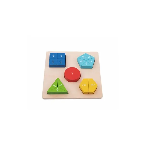 Hra Puzzle zlomky 5 barev
