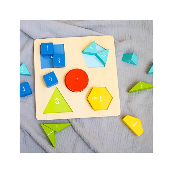 Hra Puzzle zlomky 5 barev